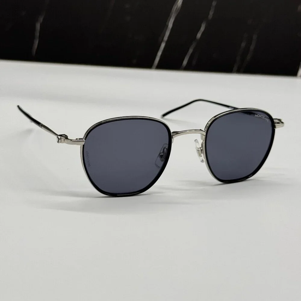 NEW MONTBLANC SUNGLASSES MEN BLACK GRAY EYEWEAR MONTBLANC MB0160S 001